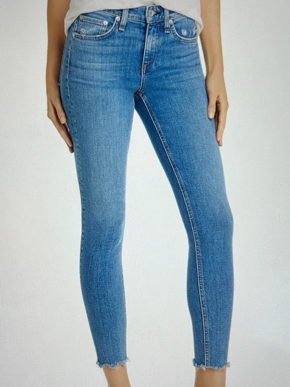 Rag & Bone Cate Mid-Rise Ankle Skinny Jeans Size 25 in Palmer